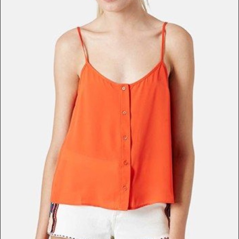 Topshop Button-up Tank